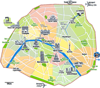 hotel paris map